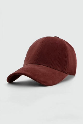 Corduroy Cap in Maroon
