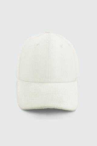 Corduroy Cap in White