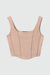 Corset Top in Skin TOP ATTIR-WOMEN