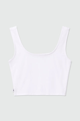 Corset Top in White - AttirTOP