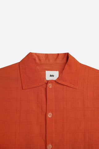 Creased - Effect Over Shirt in Orange - AttirSHIRT