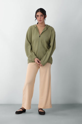 Culottes Trousers in Beige - AttirBOTTOM