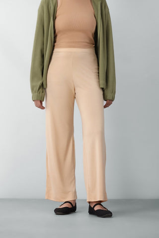 Culottes Trousers in Beige - AttirBOTTOM