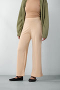 Culottes Trousers in Beige BOTTOM ATTIR-WOMEN
