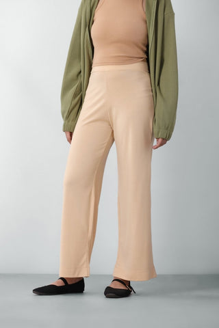 Culottes Trousers in Beige - AttirBOTTOM