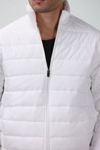 Airsoft Puffer Jacket in White