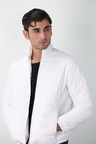 Airsoft Puffer Jacket in White