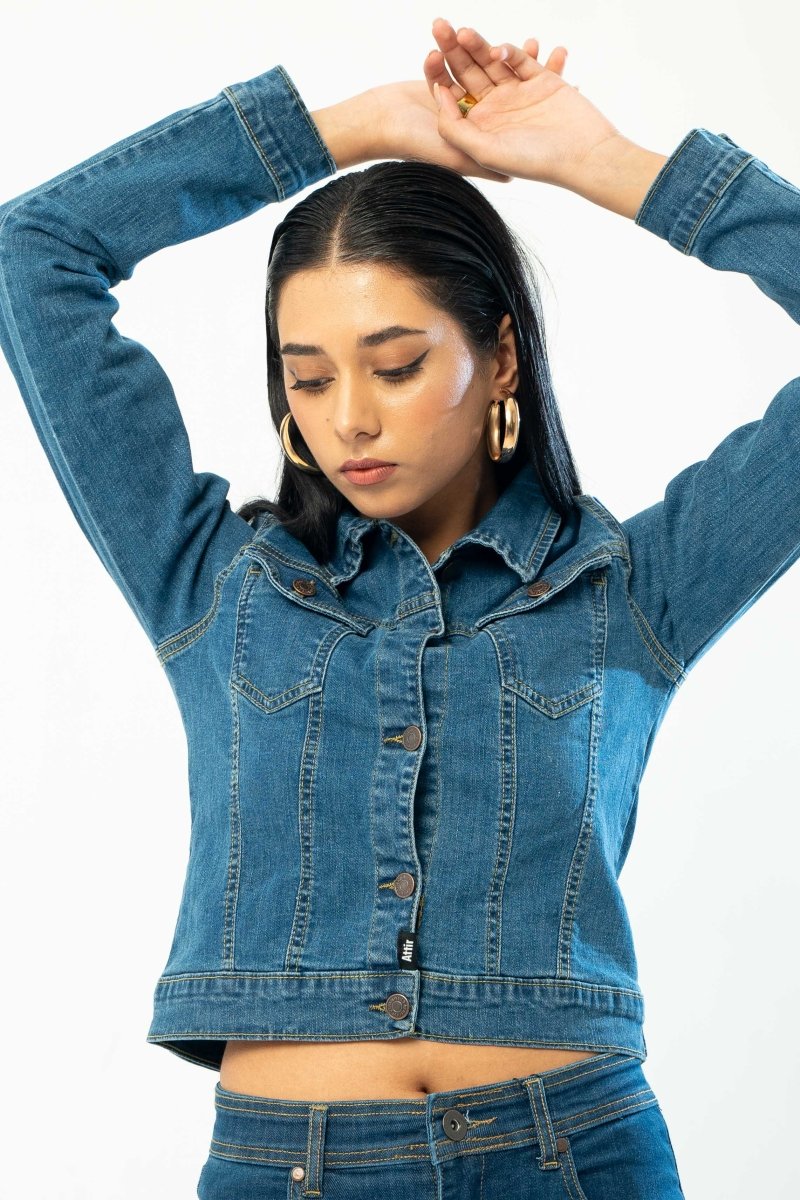 Denim Trucker Jacket in Light Wash