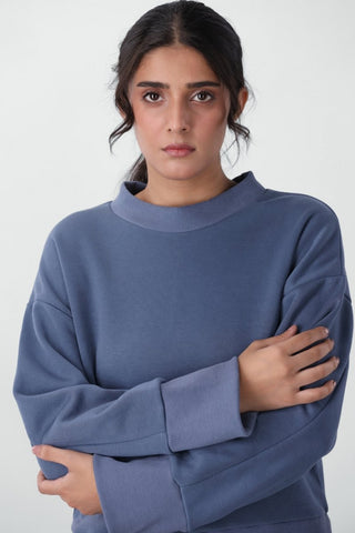 Giant Sweatshirt in Steel Blue - AttirSWEATSHIRT