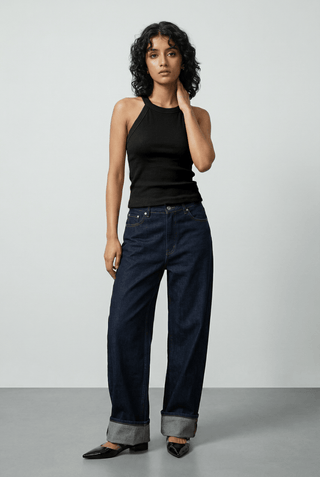 Halter Neck Top in Black - AttirTOP