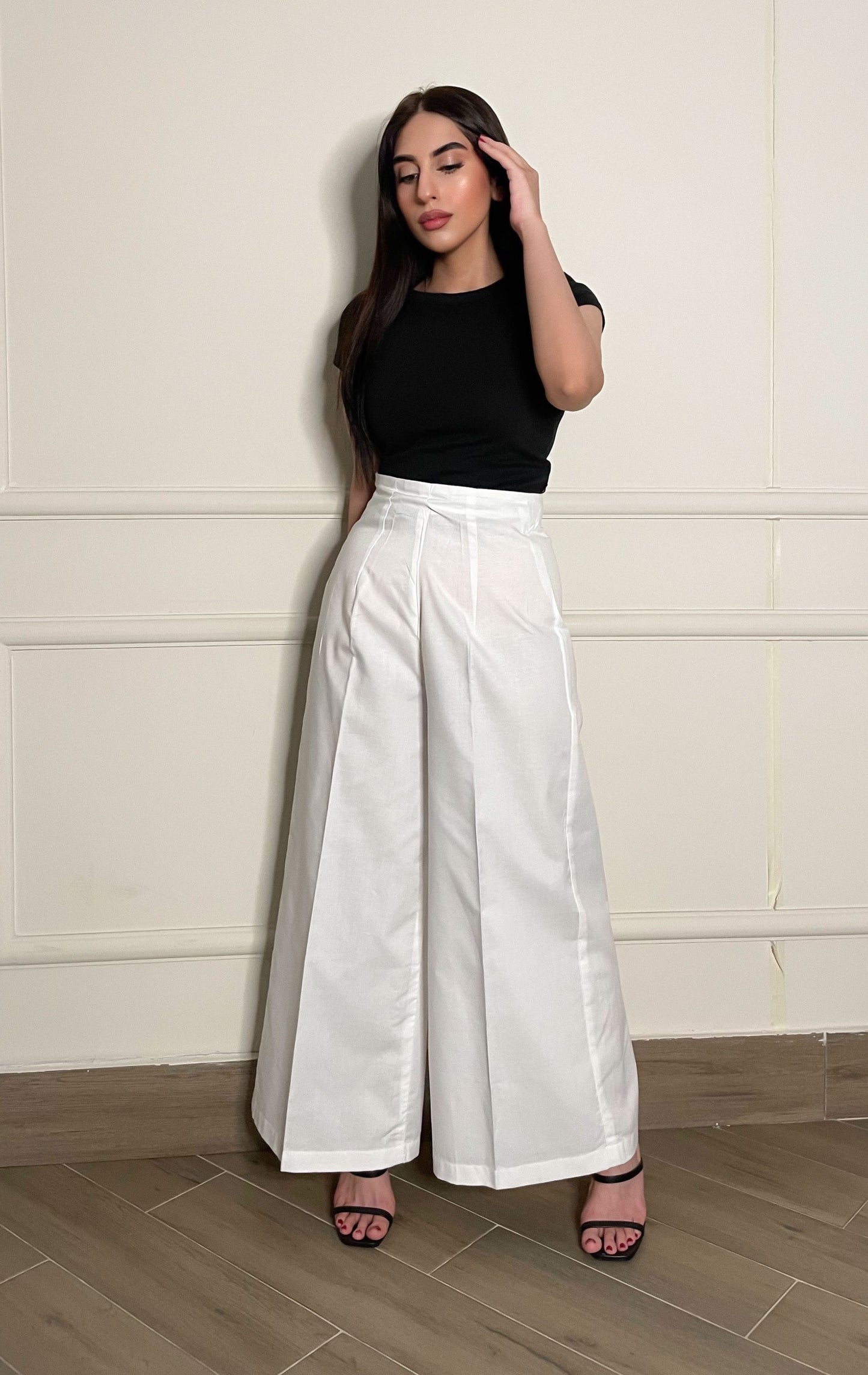 Cotton Culottes in White