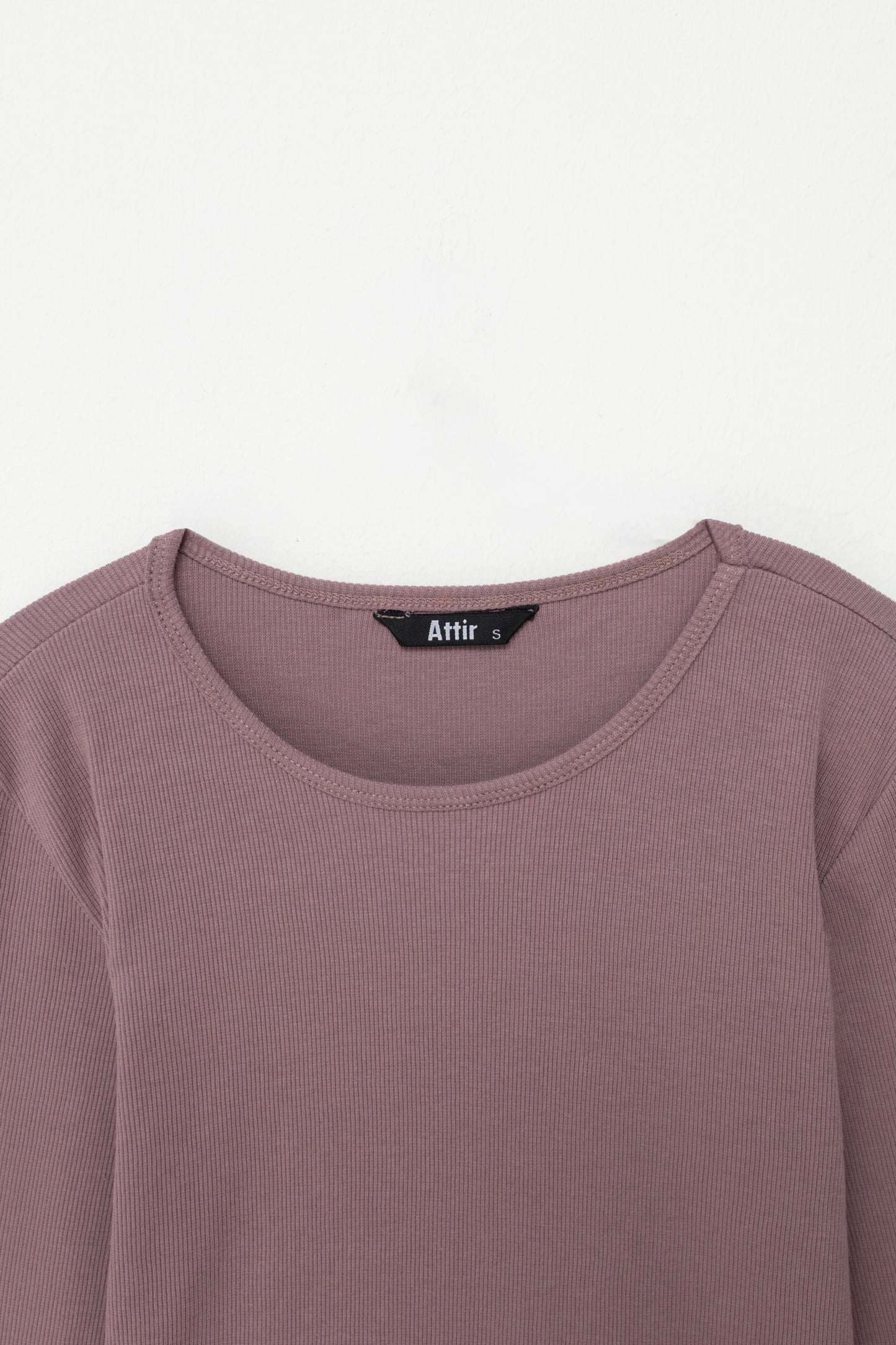 Round Neck Top in Mauve Purple