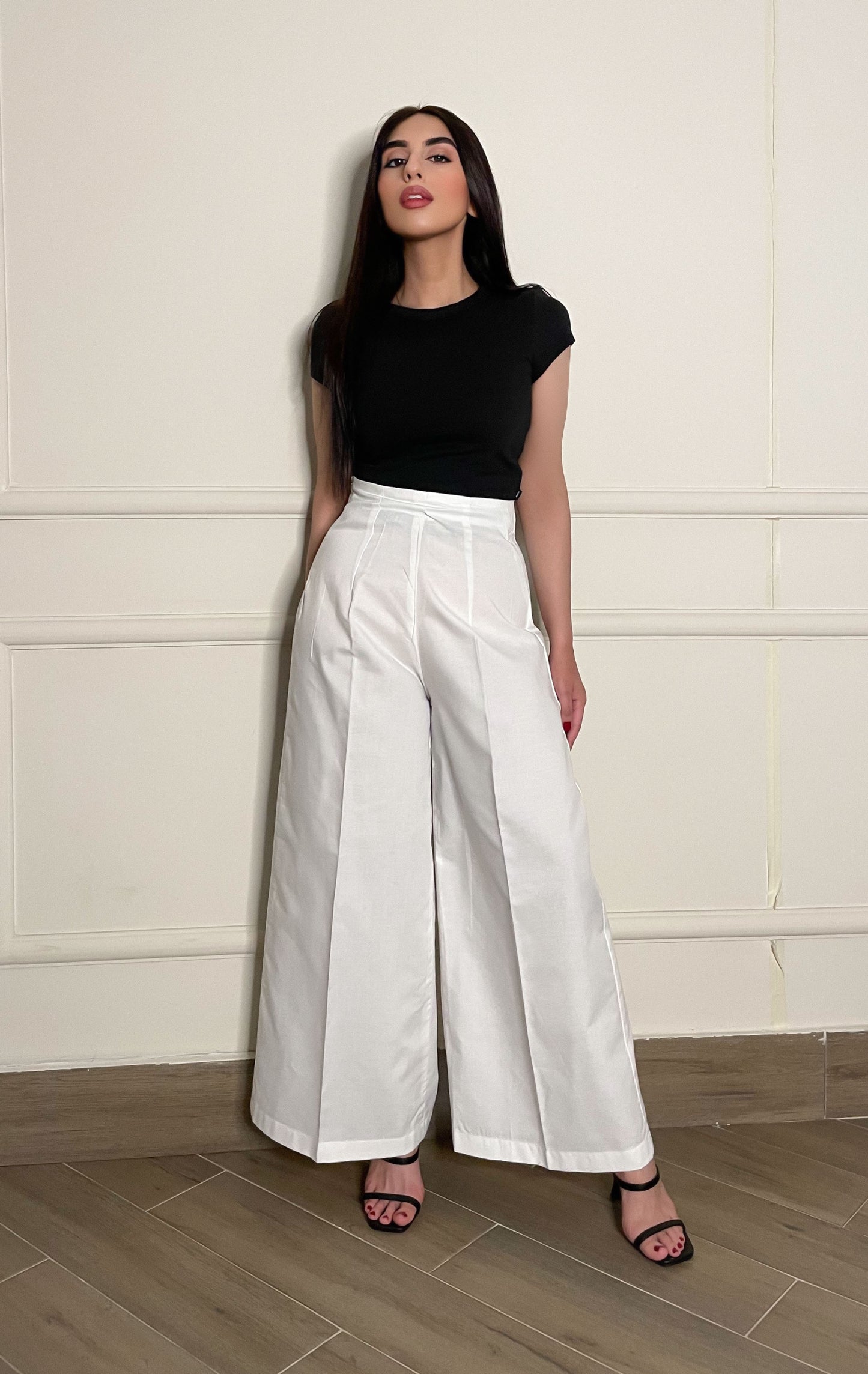 Cotton Culottes in White