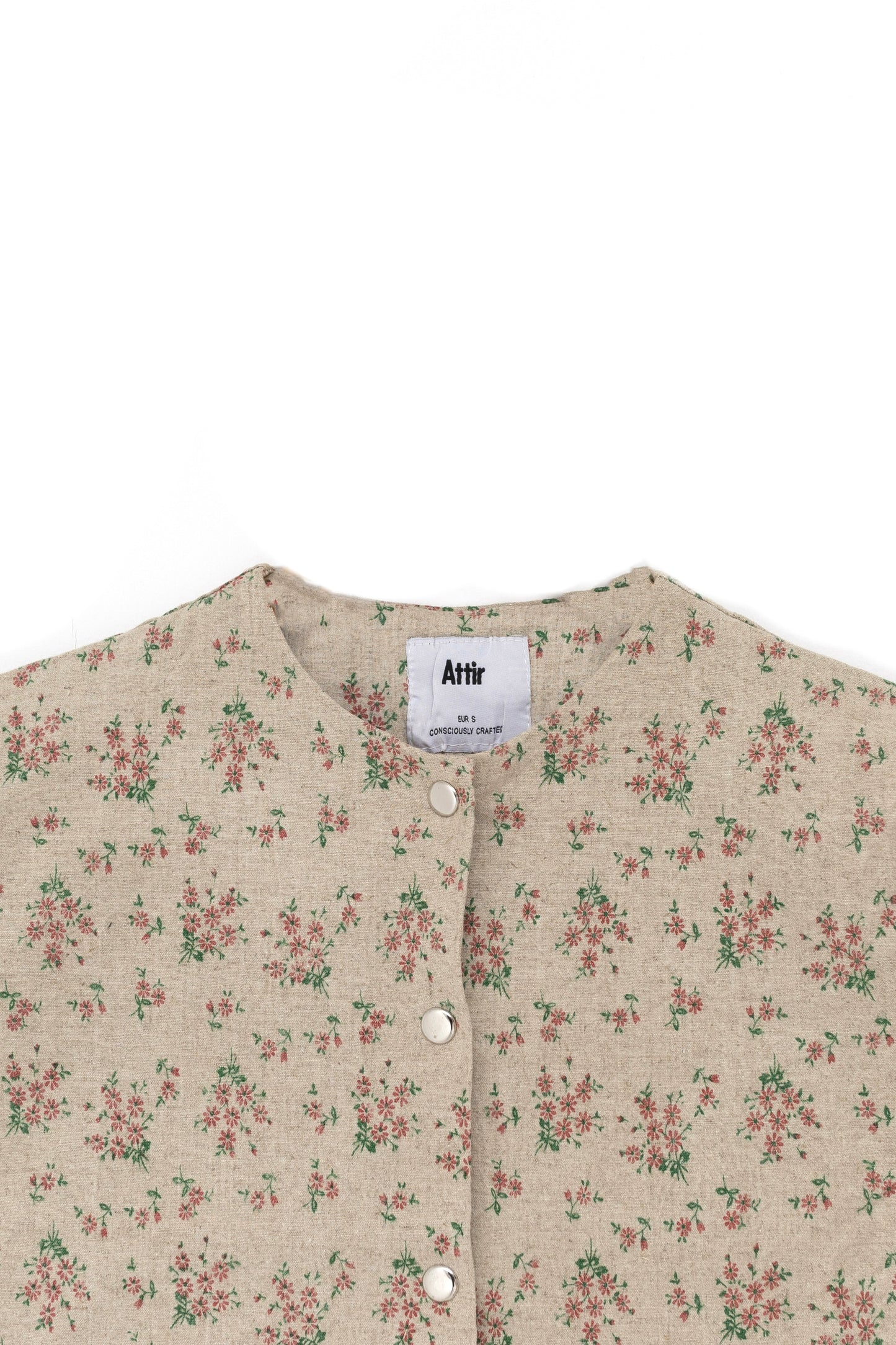 Button Front Floral Jacket