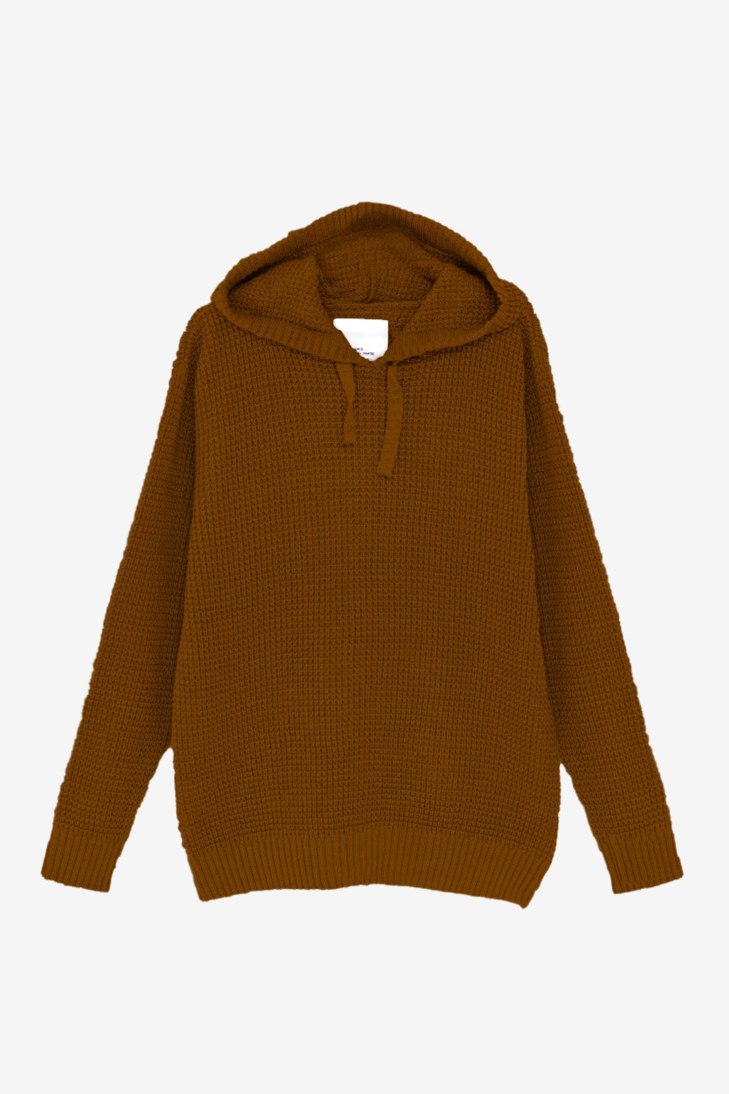 Knitted Hoodie in Chocolate