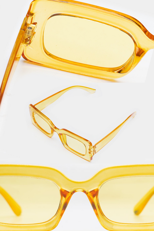 Mid Square  Sunglasses in Yellow