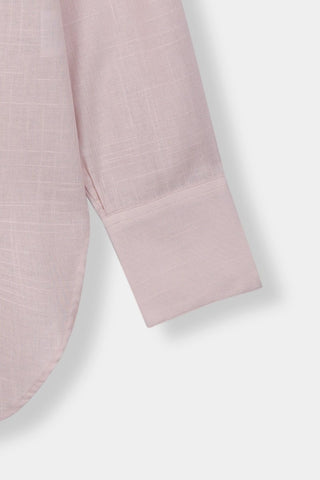 Long V - front Shirt in Pastel Pink - AttirSHIRT