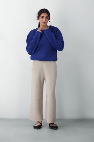 Loose - Knit Jumper in Lapis Blue - AttirSWEATER
