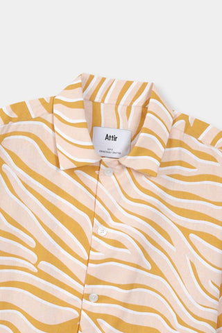 Oversized Print Collar Shirt - AttirSHIRT