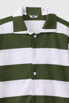 Oversized Striped Shirt in Green SHIRT ATTIR-UNISEX