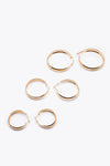 Pack of Round Metal Earrings EARRING ATTIR-WOMEN