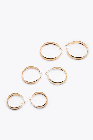 Pack of Round Metal Earrings - AttirEARRING
