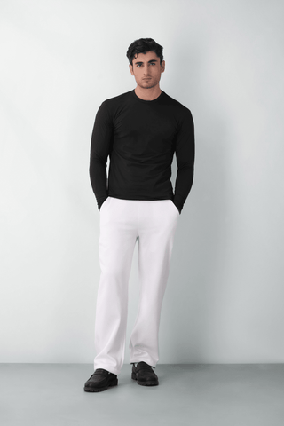 Perfect Fit Long Sleeves T-shirt in Black - AttirTEE