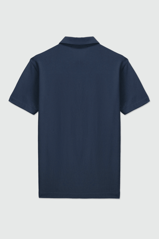 Pique Relaxed - fit Shirt in Dark Navy - AttirSHIRT