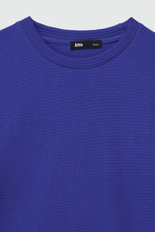 Popcorn Textured Cotton T-shirt - AttirTEE