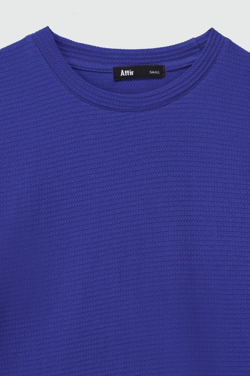 Popcorn Textured Cotton T-shirt TEE ATTIR-UNISEX
