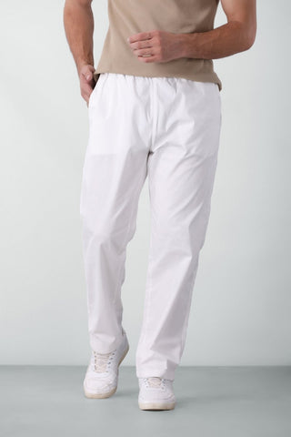 Pull On Pants in White - AttirBOTTOM