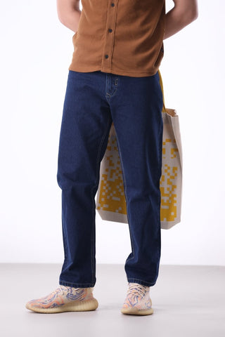 Relaxed - Fit Denim Jean in Indigo - AttirJEAN