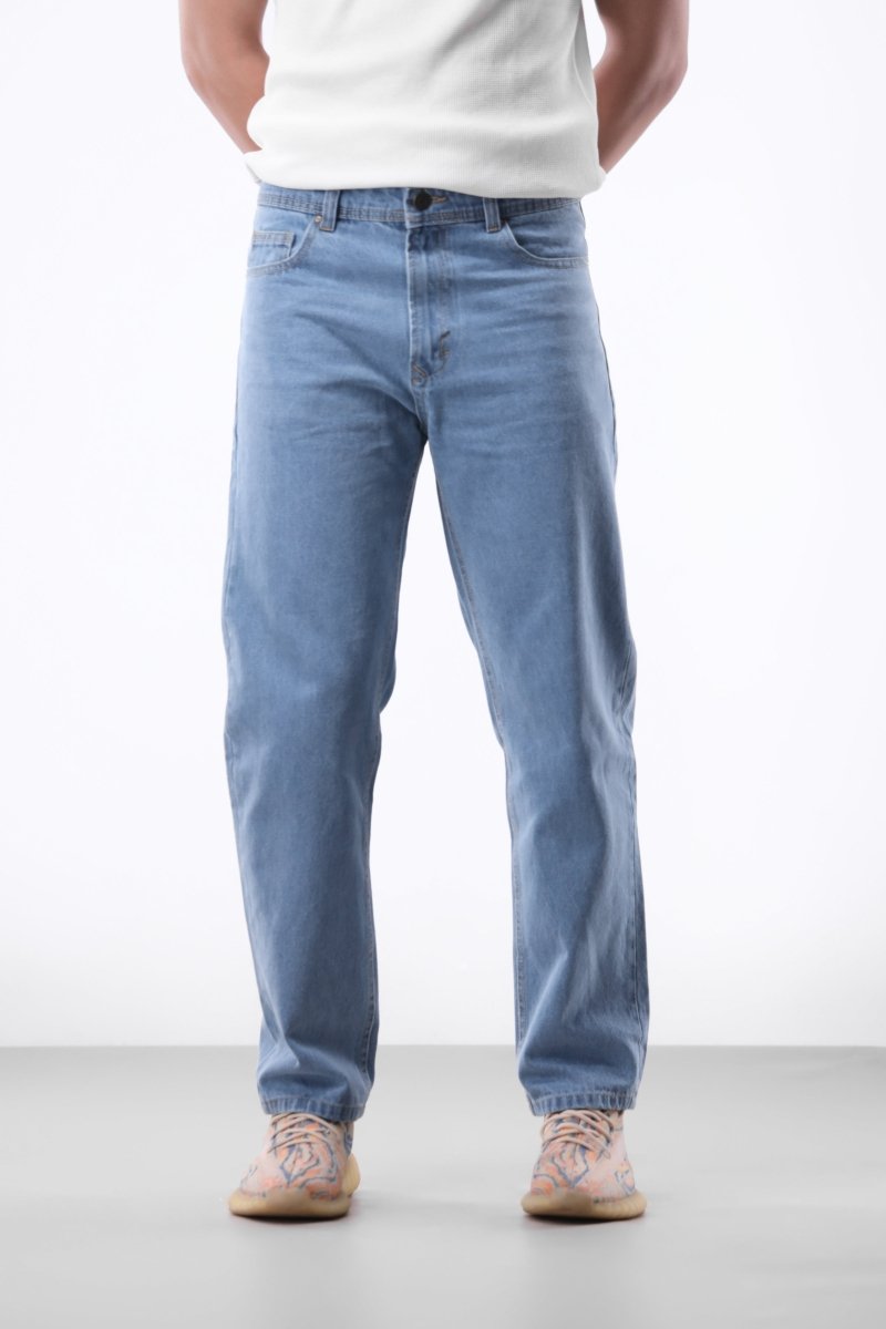 Relaxed-Fit Denim Jean in Light Wash