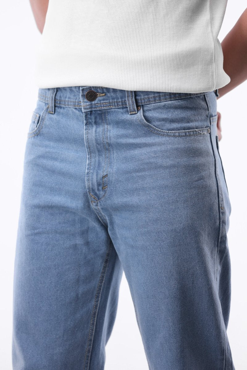 Relaxed-Fit Denim Jean in Light Wash