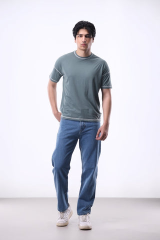Relaxed - Fit Denim Jean in Vintage Wash - AttirJEAN