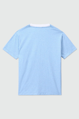 Relaxed Fit Striped T-shirt in Blue - AttirTEE