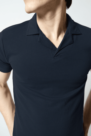 Revere Polo Shirt in Dark Navy - AttirPOLO