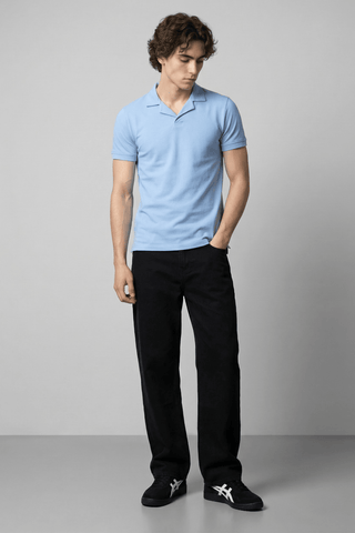 Revere Polo Shirt in Sky Blue - AttirPOLO