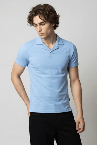 Revere Polo Shirt in Sky Blue - AttirPOLO