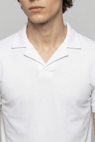 Revere Polo Shirt in White - AttirPOLO