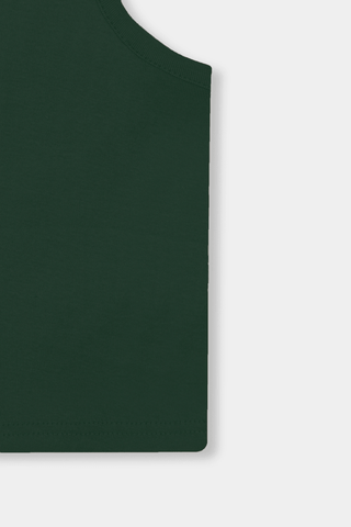 Rib - Knit Tank Top in Bottle Green - AttirTANKTOP