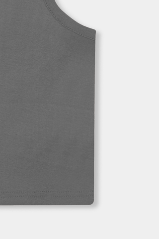 Rib - Knit Tank Top in Heather Grey - AttirTANKTOP
