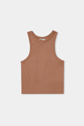 Rib - Knit Tank Top in Nude - AttirTANKTOP