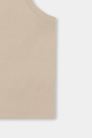 Rib - Knit Tank Top in Sand - AttirTANKTOP