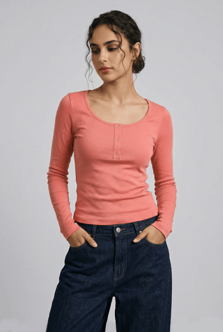 Scoop Neck Top in Candy Pink - AttirTOP