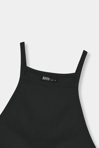 Sleeveless Crop Top in Black - AttirTANKTOP