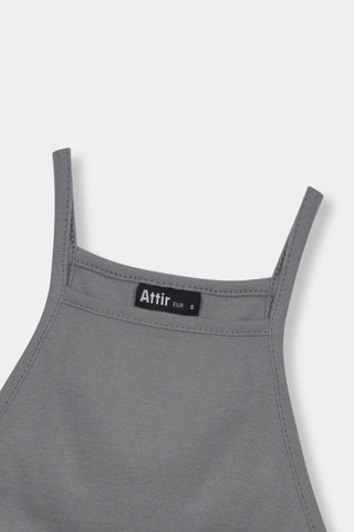 Sleeveless Crop Top in Space Grey - AttirTANKTOP