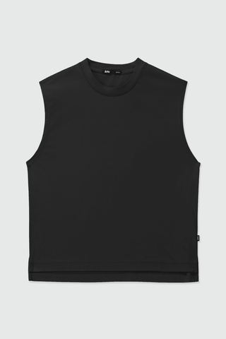 Sleeveless Sleek T-shirt in Black - AttirTEE