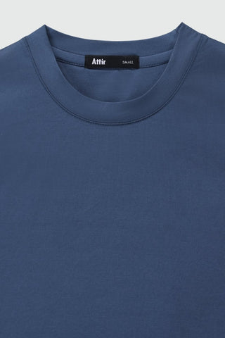 Sleeveless Sleek T-shirt in Steel Blue - AttirTEE