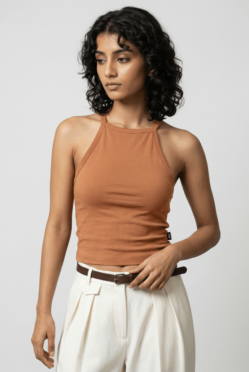 Sleeveless Top in Nude TANKTOP ATTIR-WOMEN